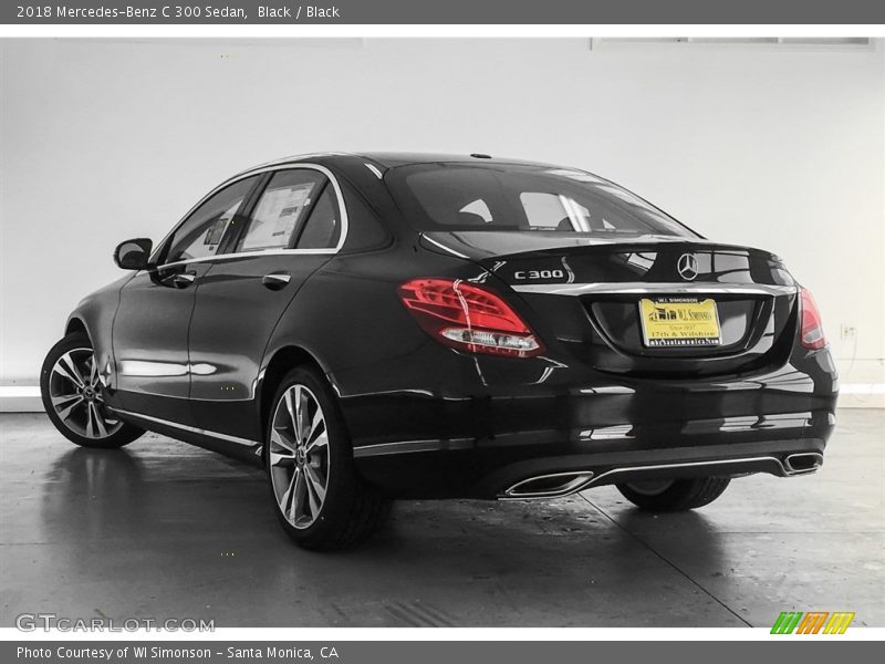 Black / Black 2018 Mercedes-Benz C 300 Sedan