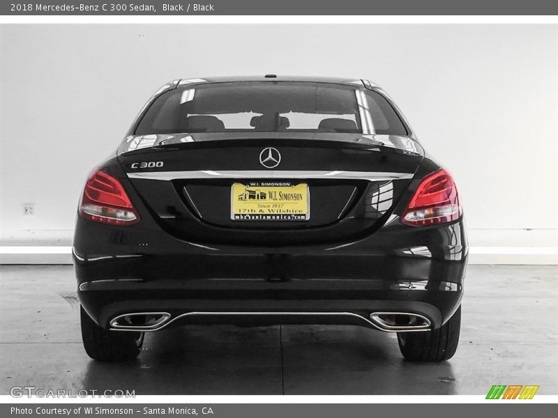 Black / Black 2018 Mercedes-Benz C 300 Sedan