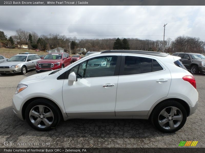 White Pearl Tricoat / Saddle 2013 Buick Encore Leather