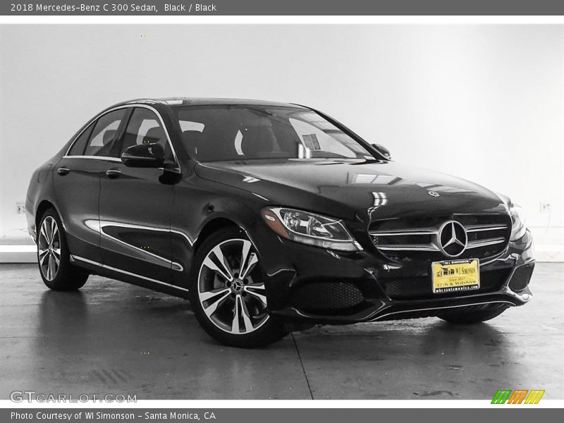 Black / Black 2018 Mercedes-Benz C 300 Sedan