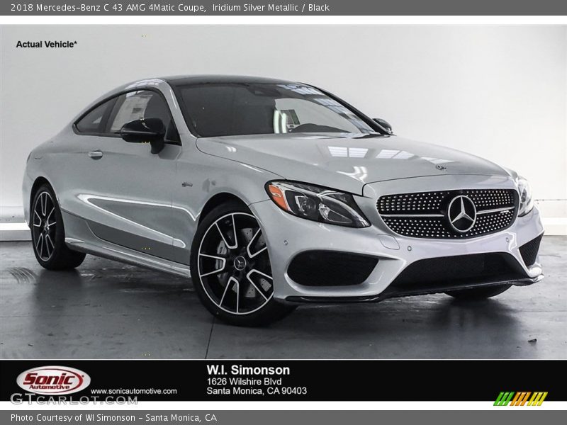 Iridium Silver Metallic / Black 2018 Mercedes-Benz C 43 AMG 4Matic Coupe