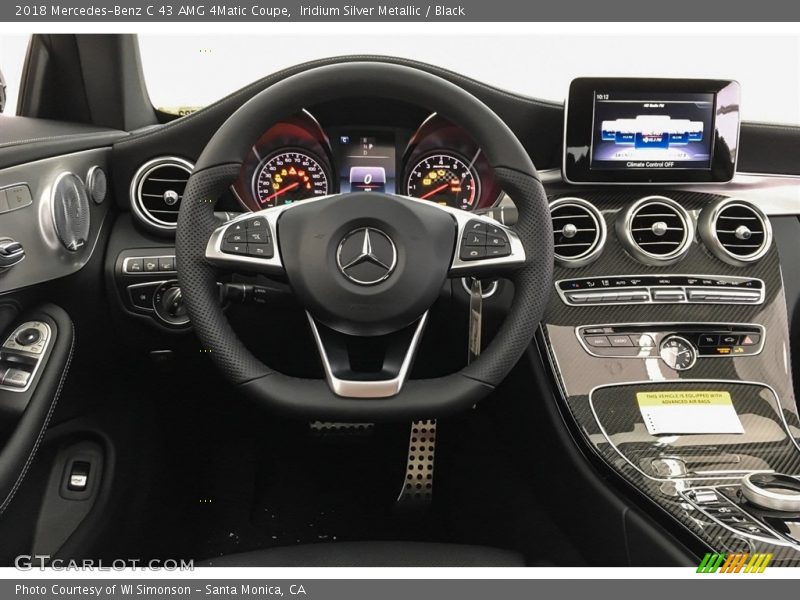 Iridium Silver Metallic / Black 2018 Mercedes-Benz C 43 AMG 4Matic Coupe