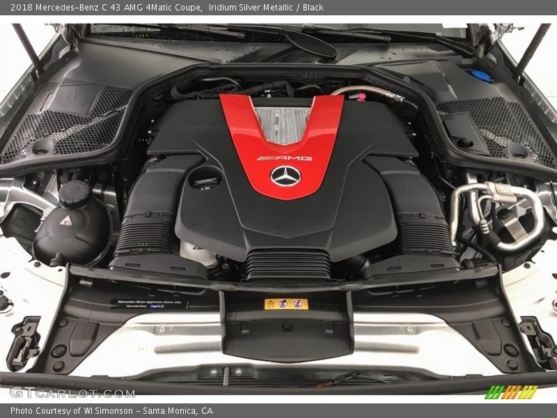 Iridium Silver Metallic / Black 2018 Mercedes-Benz C 43 AMG 4Matic Coupe