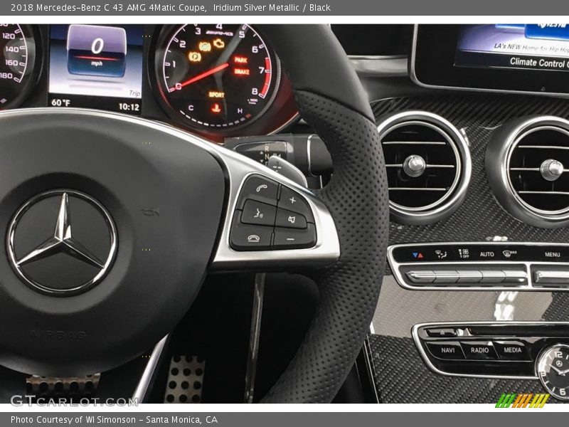 Iridium Silver Metallic / Black 2018 Mercedes-Benz C 43 AMG 4Matic Coupe