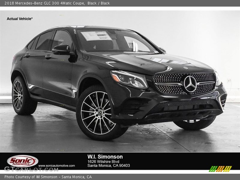 Black / Black 2018 Mercedes-Benz GLC 300 4Matic Coupe