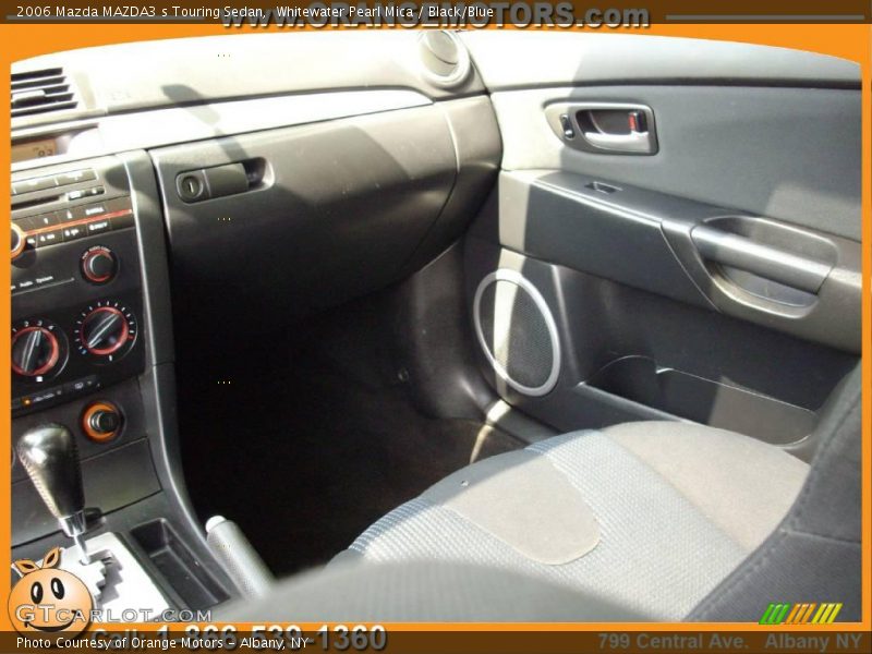 Whitewater Pearl Mica / Black/Blue 2006 Mazda MAZDA3 s Touring Sedan