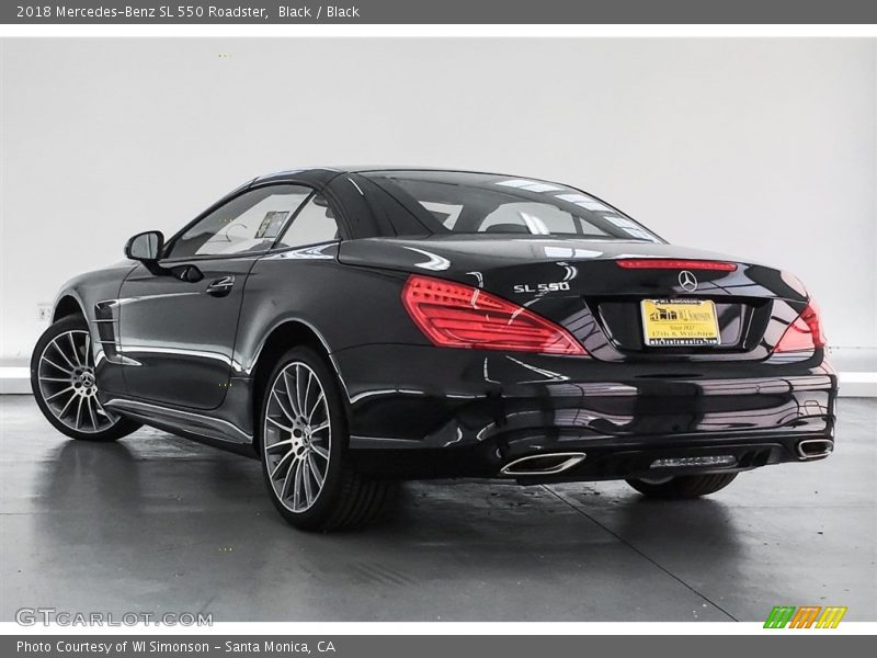 Black / Black 2018 Mercedes-Benz SL 550 Roadster