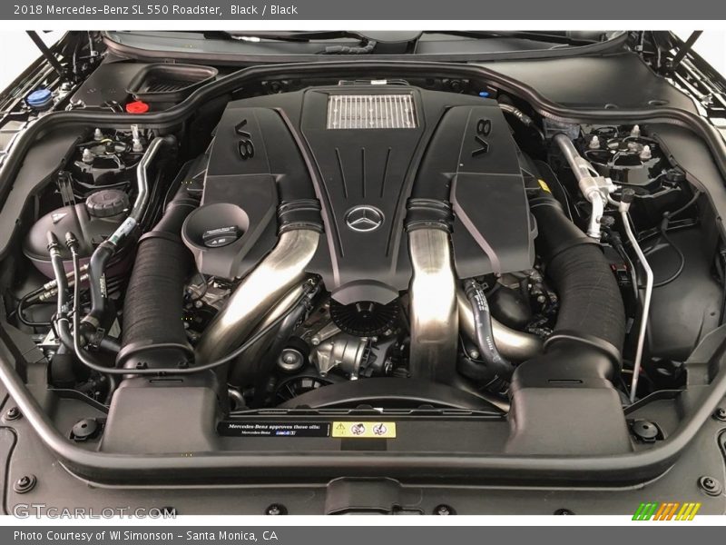 Black / Black 2018 Mercedes-Benz SL 550 Roadster