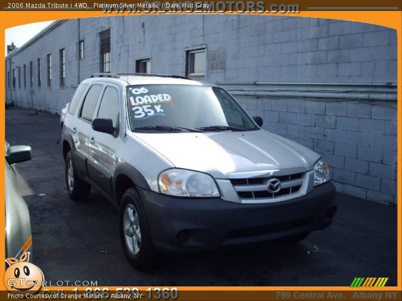 Platinum Silver Metallic / Dark Flint Gray 2006 Mazda Tribute i 4WD