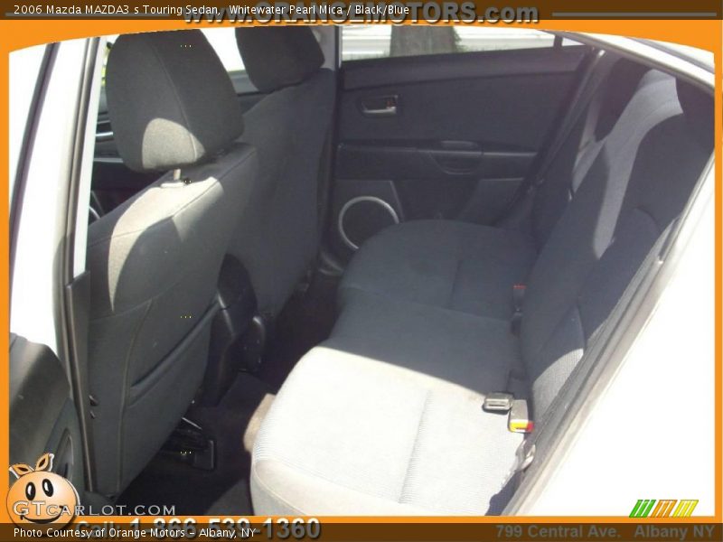 Whitewater Pearl Mica / Black/Blue 2006 Mazda MAZDA3 s Touring Sedan