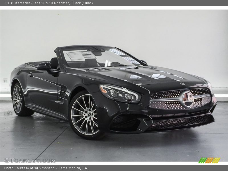 Black / Black 2018 Mercedes-Benz SL 550 Roadster