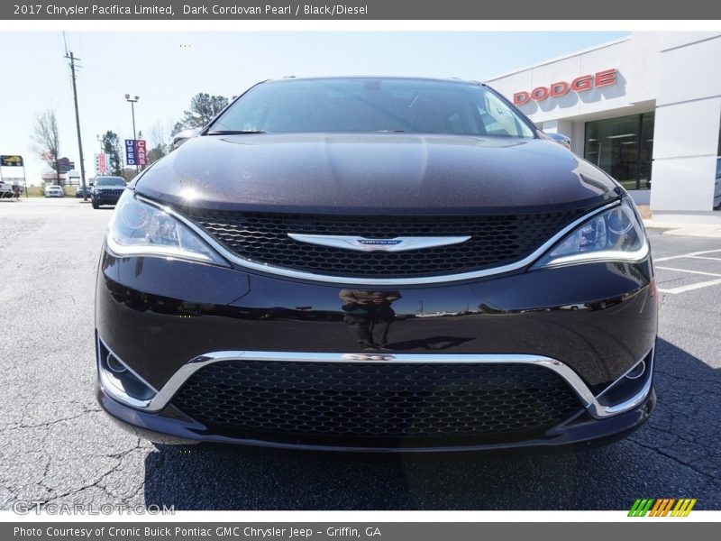Dark Cordovan Pearl / Black/Diesel 2017 Chrysler Pacifica Limited