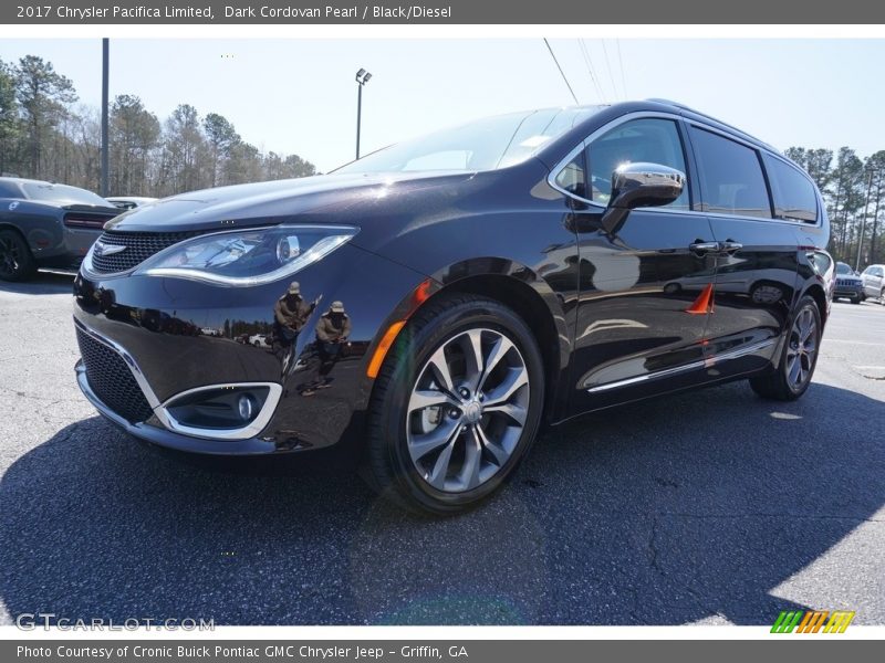 Dark Cordovan Pearl / Black/Diesel 2017 Chrysler Pacifica Limited
