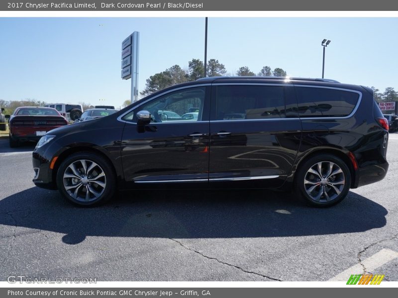 Dark Cordovan Pearl / Black/Diesel 2017 Chrysler Pacifica Limited
