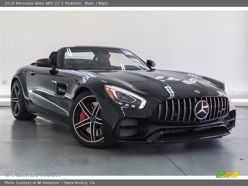 Black / Black 2018 Mercedes-Benz AMG GT C Roadster