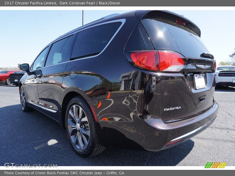 Dark Cordovan Pearl / Black/Diesel 2017 Chrysler Pacifica Limited