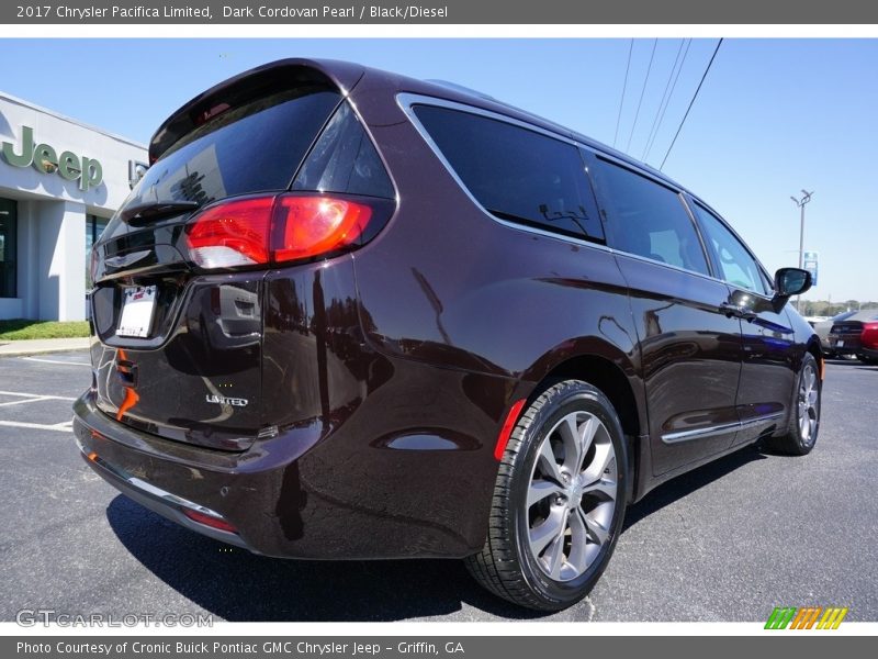 Dark Cordovan Pearl / Black/Diesel 2017 Chrysler Pacifica Limited