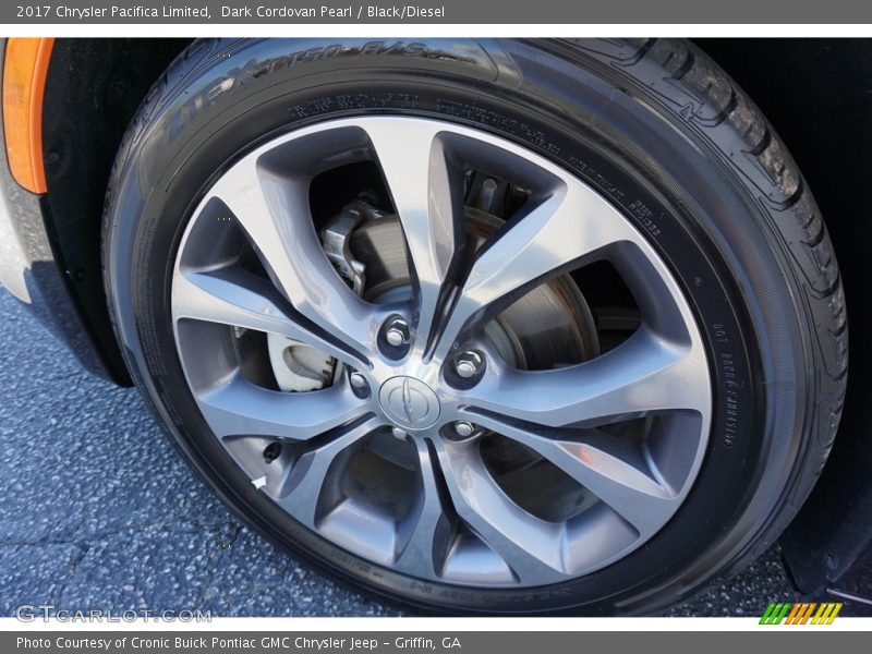 Dark Cordovan Pearl / Black/Diesel 2017 Chrysler Pacifica Limited