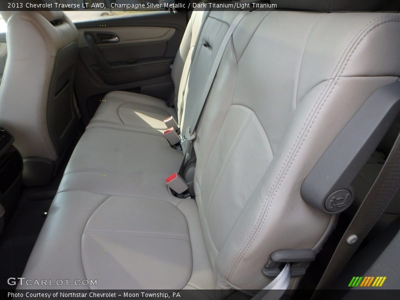 Champagne Silver Metallic / Dark Titanium/Light Titanium 2013 Chevrolet Traverse LT AWD