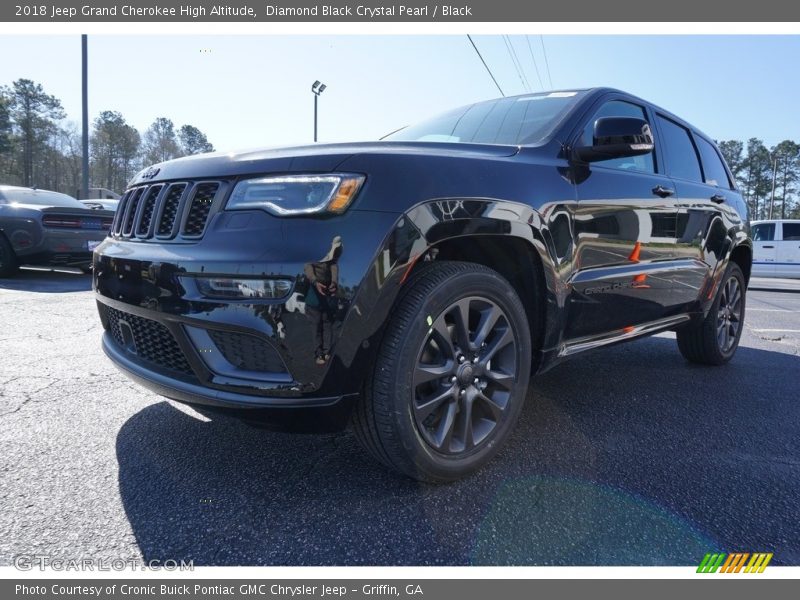 Diamond Black Crystal Pearl / Black 2018 Jeep Grand Cherokee High Altitude