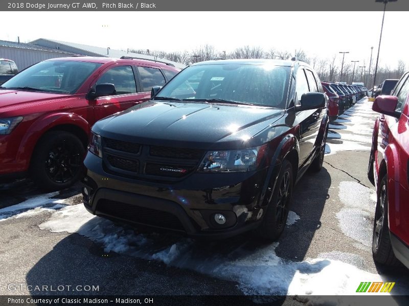 Pitch Black / Black 2018 Dodge Journey GT AWD