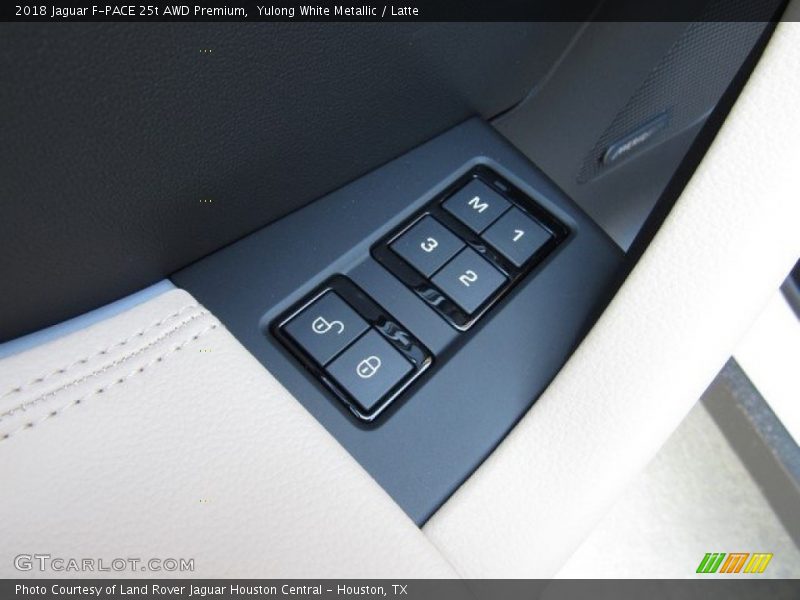 Yulong White Metallic / Latte 2018 Jaguar F-PACE 25t AWD Premium