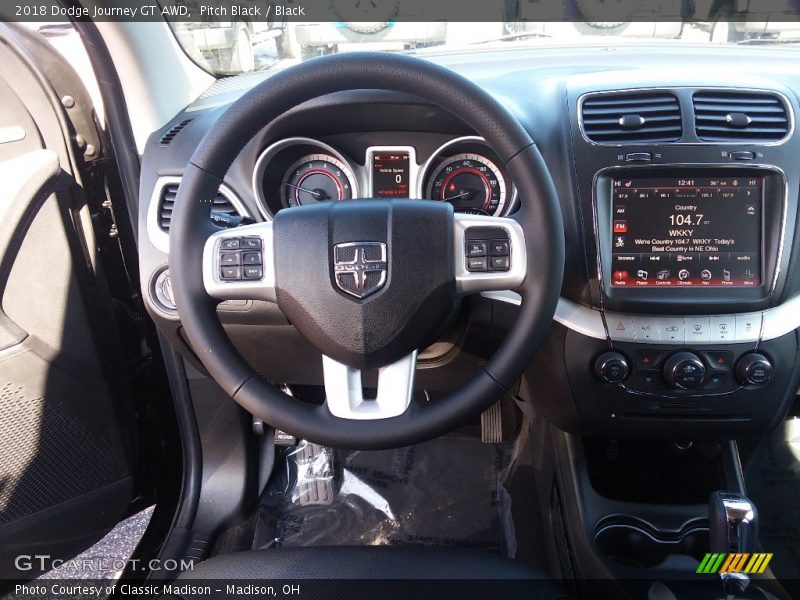 Pitch Black / Black 2018 Dodge Journey GT AWD