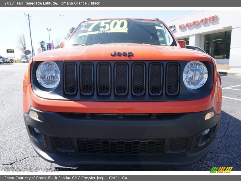 Omaha Orange / Black 2017 Jeep Renegade Latitude