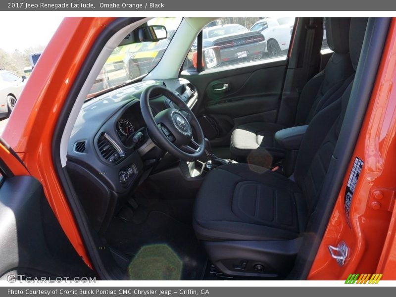 Omaha Orange / Black 2017 Jeep Renegade Latitude