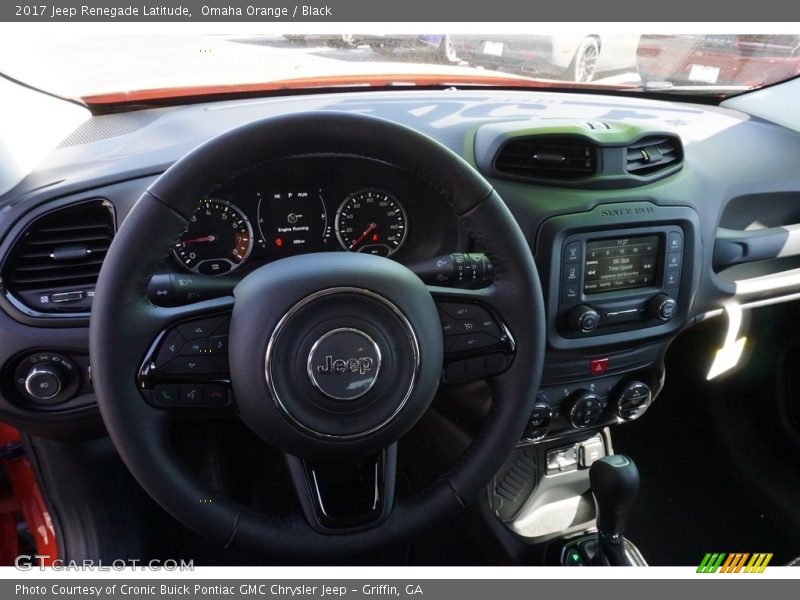 Omaha Orange / Black 2017 Jeep Renegade Latitude