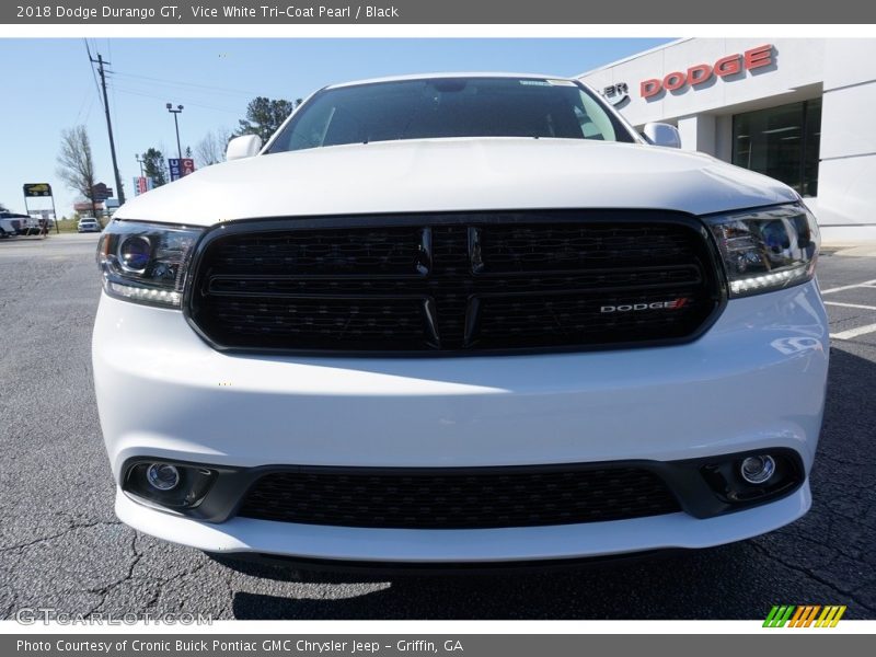 Vice White Tri-Coat Pearl / Black 2018 Dodge Durango GT