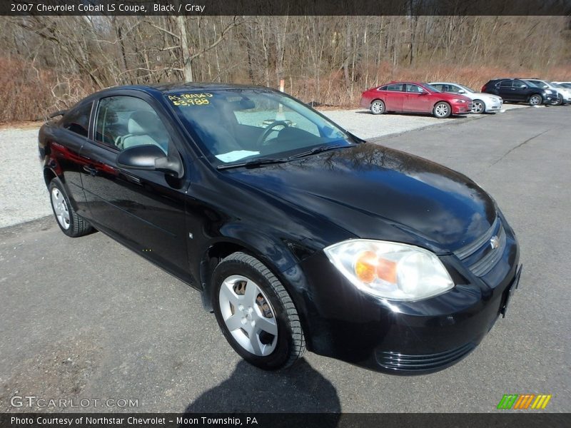 Black / Gray 2007 Chevrolet Cobalt LS Coupe