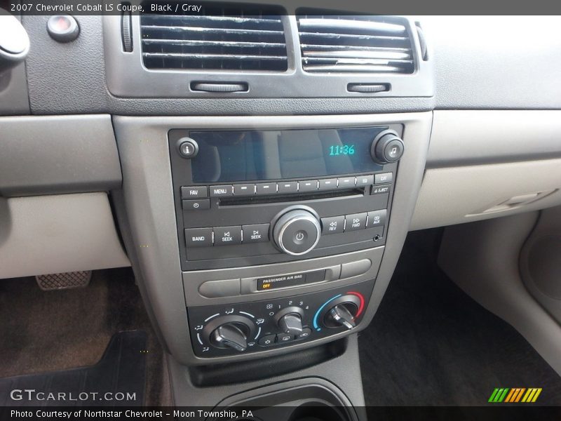 Black / Gray 2007 Chevrolet Cobalt LS Coupe