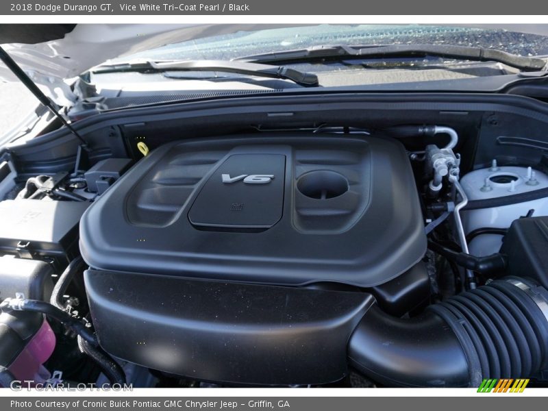 Vice White Tri-Coat Pearl / Black 2018 Dodge Durango GT