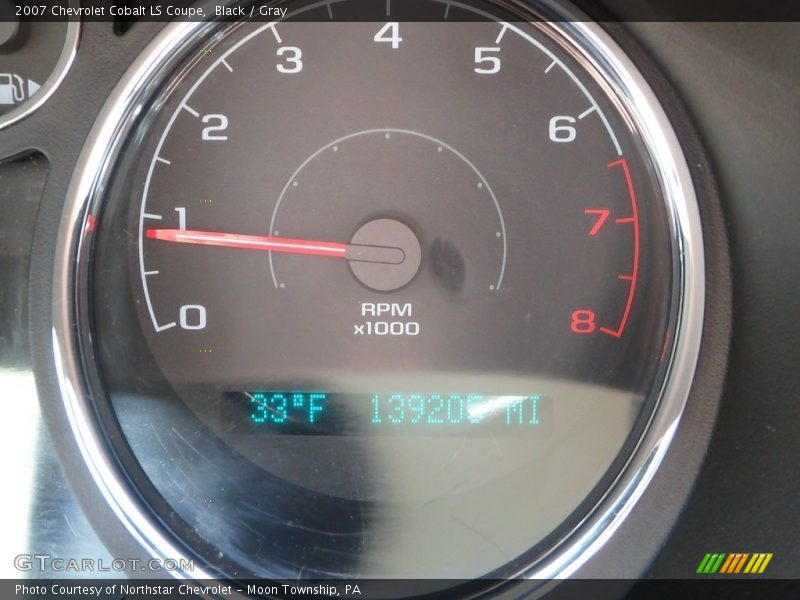 Black / Gray 2007 Chevrolet Cobalt LS Coupe