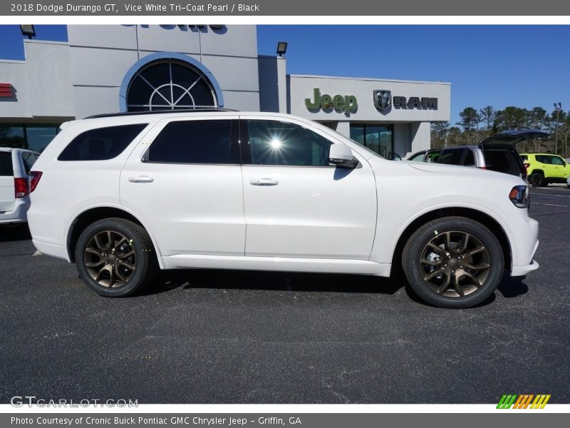 Vice White Tri-Coat Pearl / Black 2018 Dodge Durango GT