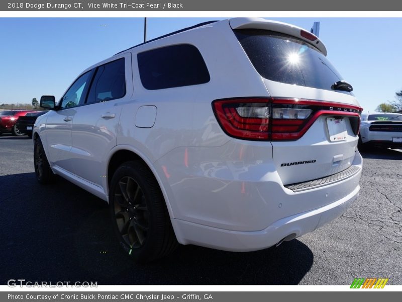 Vice White Tri-Coat Pearl / Black 2018 Dodge Durango GT