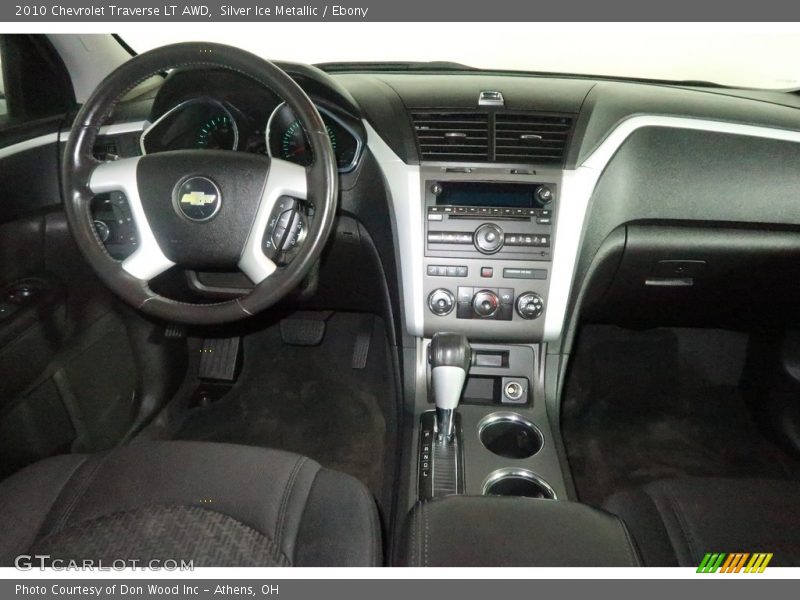 Silver Ice Metallic / Ebony 2010 Chevrolet Traverse LT AWD