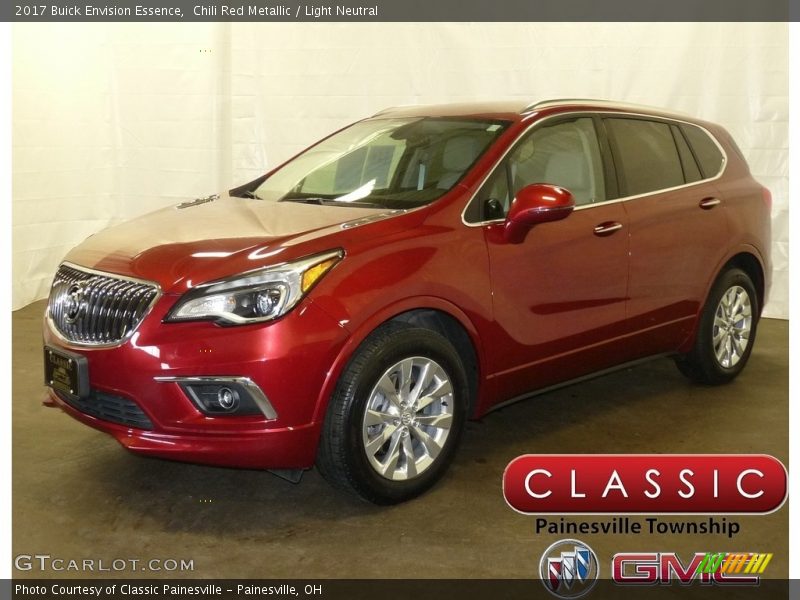 Chili Red Metallic / Light Neutral 2017 Buick Envision Essence
