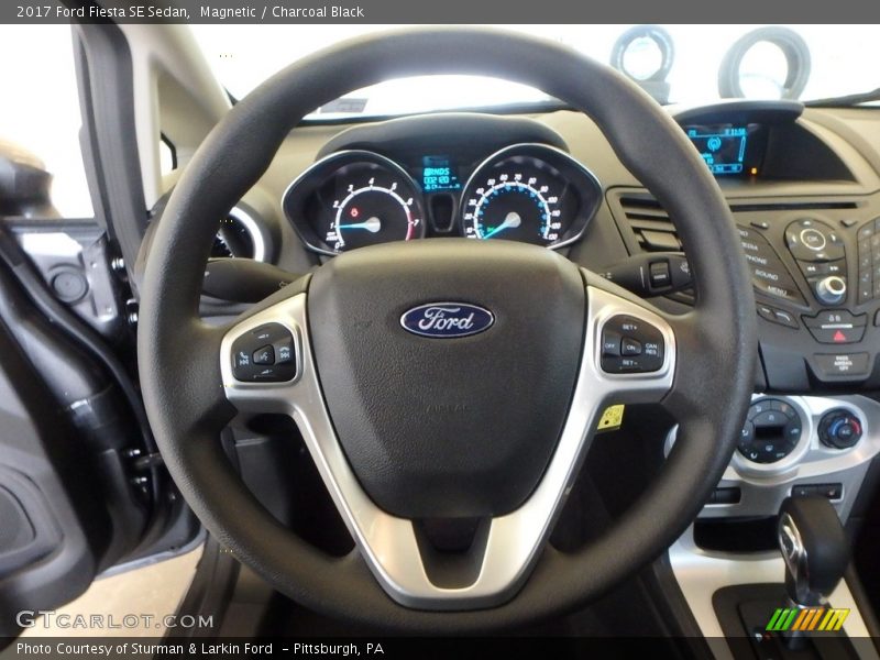 Magnetic / Charcoal Black 2017 Ford Fiesta SE Sedan