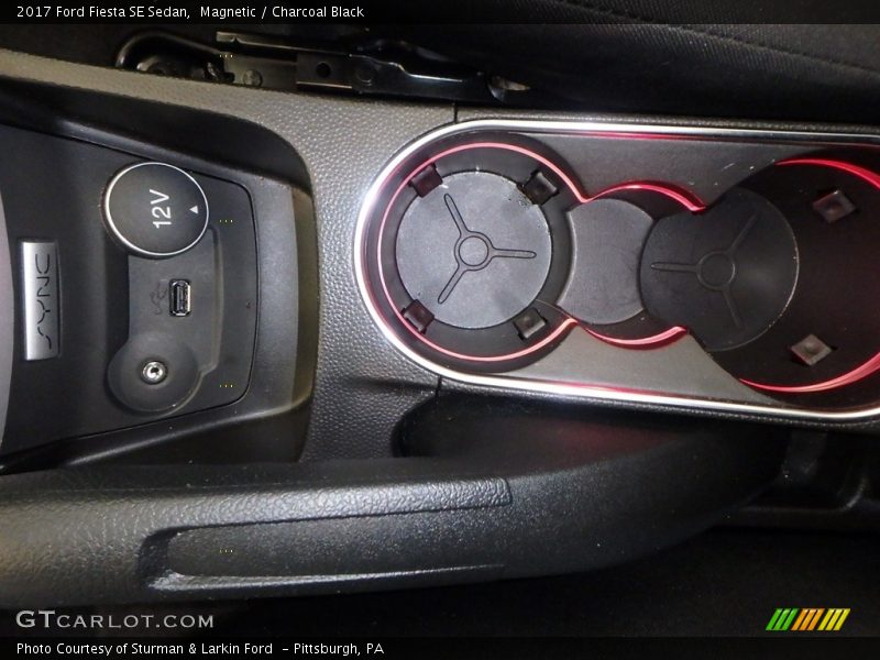 Magnetic / Charcoal Black 2017 Ford Fiesta SE Sedan
