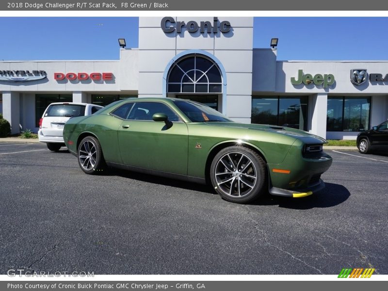 F8 Green / Black 2018 Dodge Challenger R/T Scat Pack