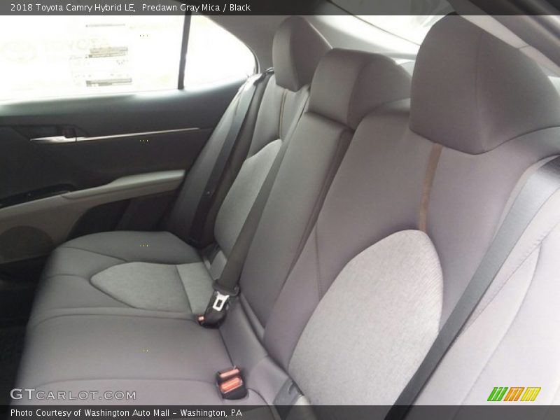 Predawn Gray Mica / Black 2018 Toyota Camry Hybrid LE