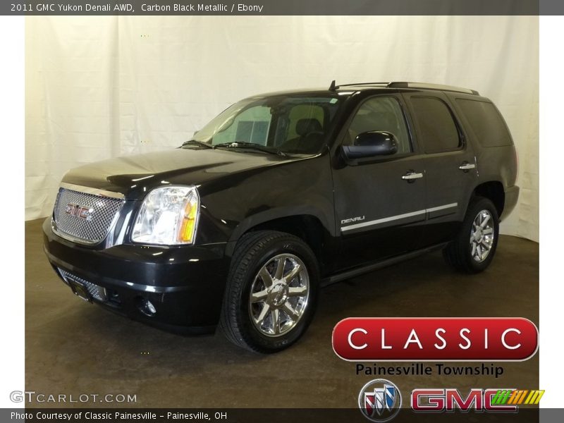 Carbon Black Metallic / Ebony 2011 GMC Yukon Denali AWD