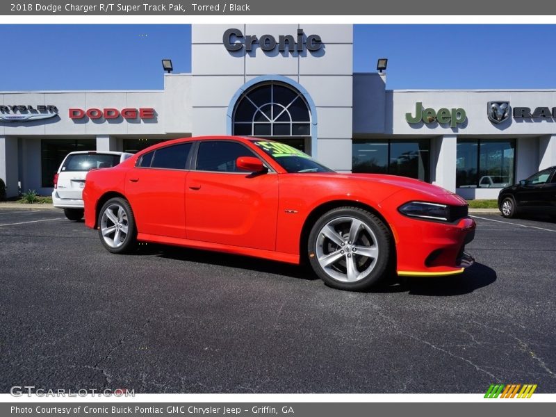 Torred / Black 2018 Dodge Charger R/T Super Track Pak