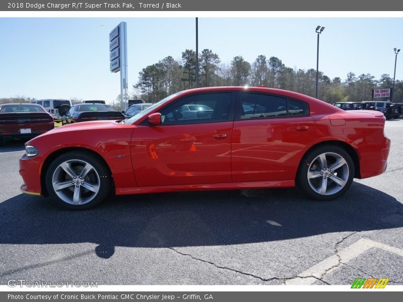 Torred / Black 2018 Dodge Charger R/T Super Track Pak