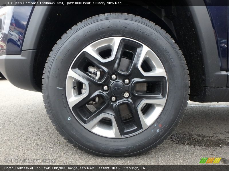 Jazz Blue Pearl / Black/Ruby Red 2018 Jeep Compass Trailhawk 4x4