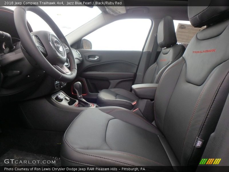 Jazz Blue Pearl / Black/Ruby Red 2018 Jeep Compass Trailhawk 4x4