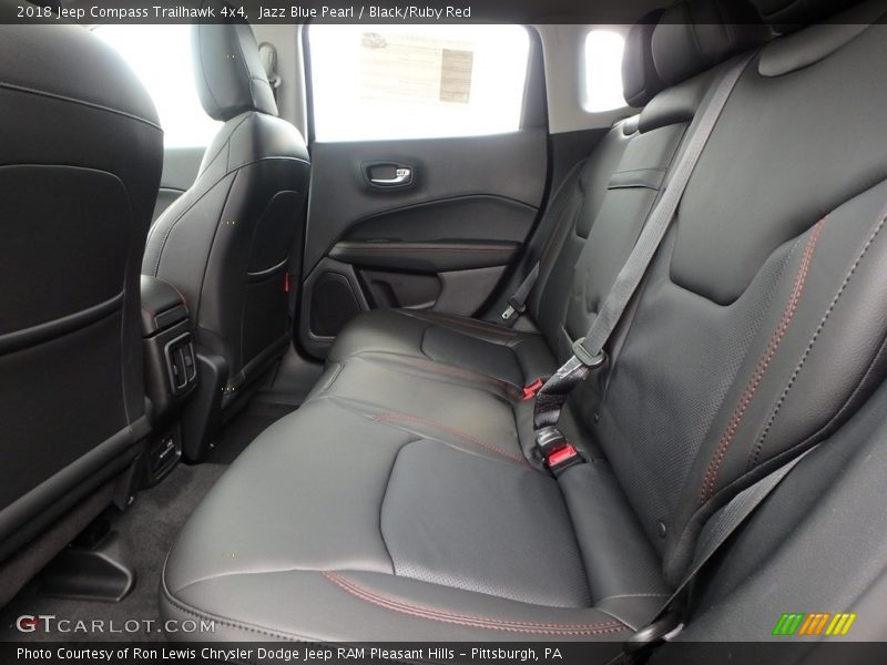 Jazz Blue Pearl / Black/Ruby Red 2018 Jeep Compass Trailhawk 4x4