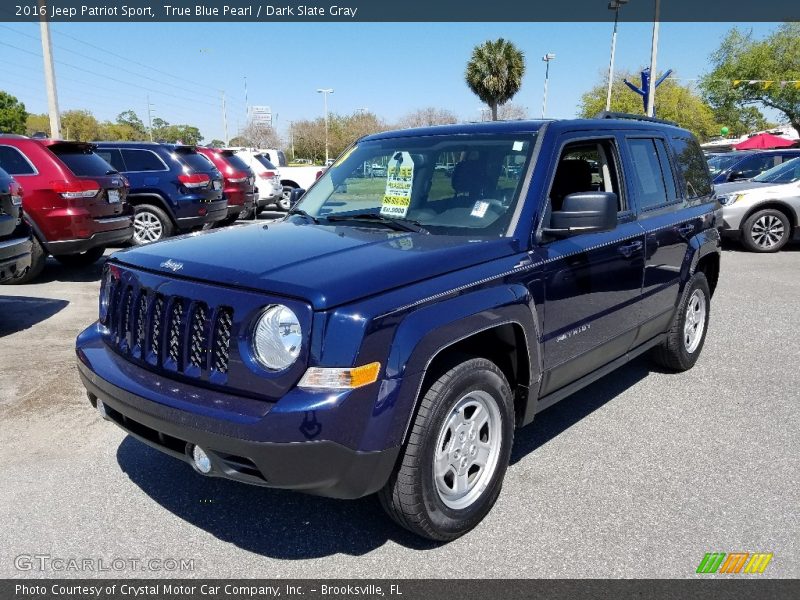 True Blue Pearl / Dark Slate Gray 2016 Jeep Patriot Sport